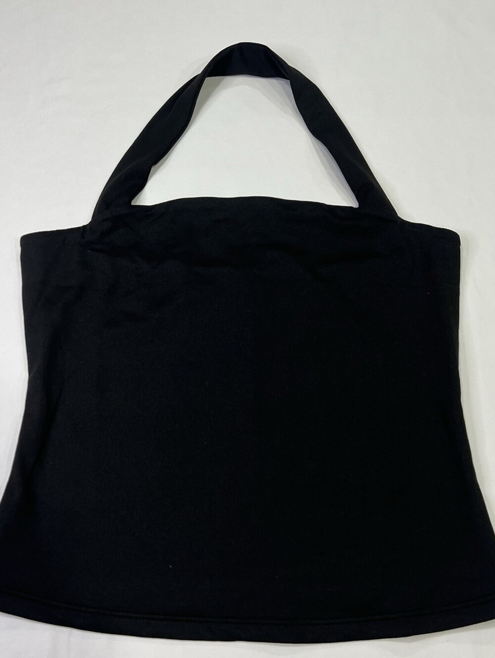 Trendy Queen Women’s Black Halter Top Size S Sleeveless Stretch Going Out Top - Picture 3 of 9